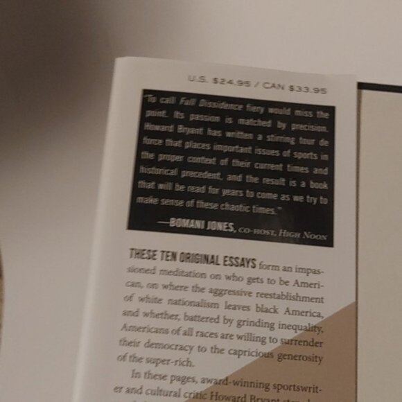 3/$13 Full Dissidence: Notes from an Uneven Playing Field by Howard Bryant - Picture 3 of 7